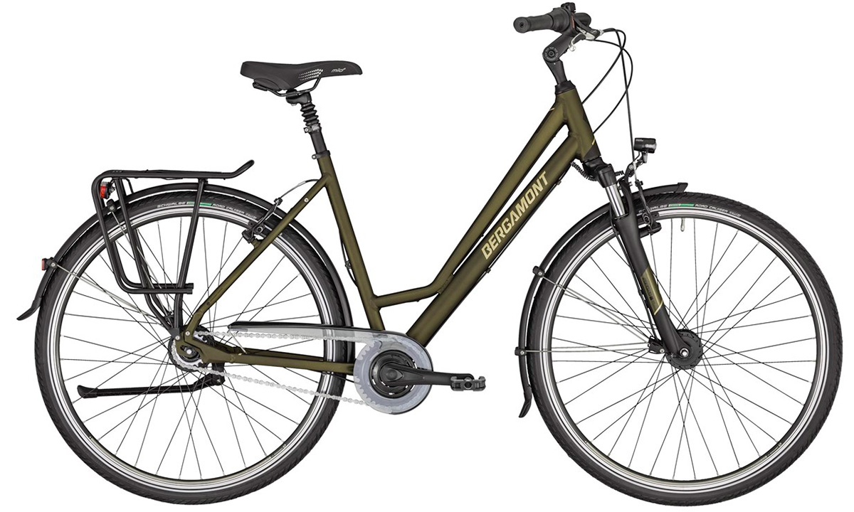 Фотографія Велосипед 28" BERGAMONT HORIZON N8 FH AMSTERDAM (2020) 2020 Сіро-зелений 